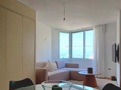 Studio mit Panoramablick auf das Meer in Cala Major