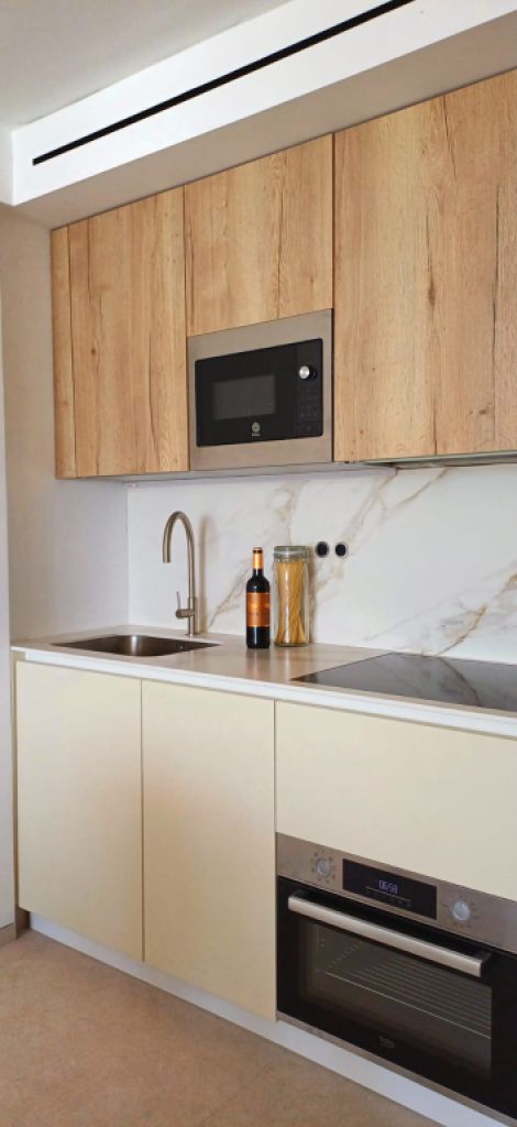 Studio mit Panoramablick auf das Meer in Cala Major