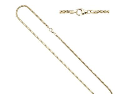 Search beautiful solid gold chain 750 / 18 K length 50-55 cm