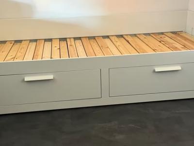 Daybed BRIMNES white, 80x200 cm extendable to 160x200 cm (lying surface)