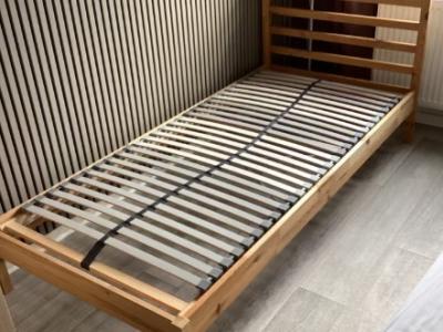Tarva IKEA wooden bed with slatted bed base 90x200