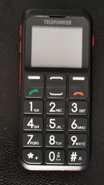 Telefunken mobile phone with large buttons