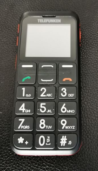 Telefunken mobile phone with large buttons