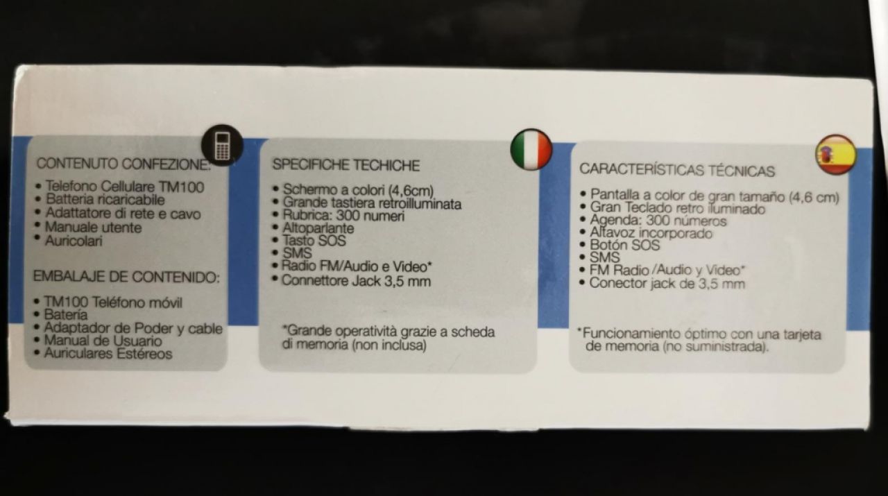 Telefunken mobile phone with large buttons