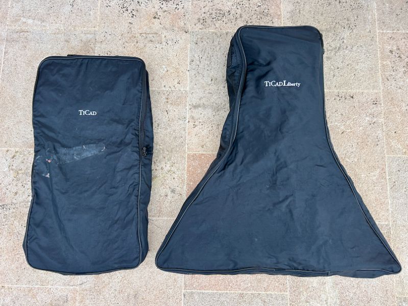 TiCad Liberty Titan Carro eléctrico – plegable, batería y bolsas de transporte