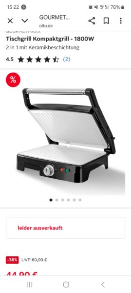 Table grill with ceramic plates Gourmetmaxx