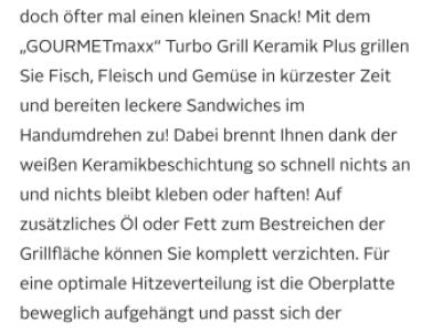 Table grill with ceramic plates Gourmetmaxx