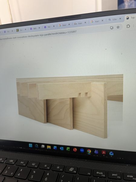 Tojo Innovations - solid beech bed frame.