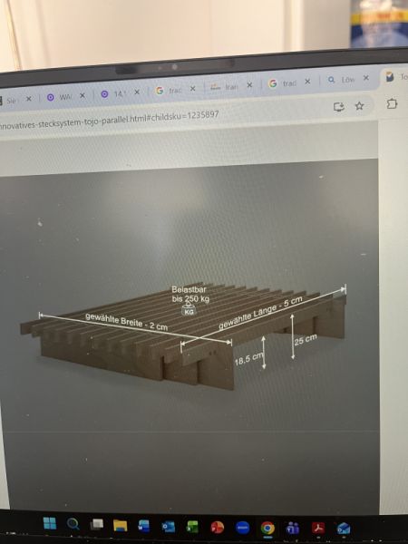 Tojo Innovations - solid beech bed frame.