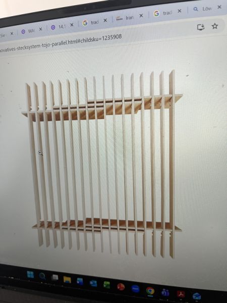 Tojo Innovations - solid beech bed frame.