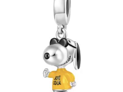 Tolle Peanuts Charms / Beads aus 925 Silber für eine Kette oder Pandoraarmband / Snoopy / Woodstock