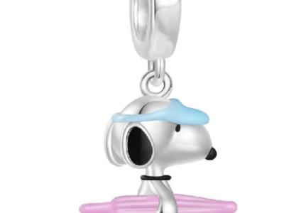 Tolle Peanuts Charms / Beads aus 925 Silber für eine Kette oder Pandoraarmband / Snoopy / Woodstock