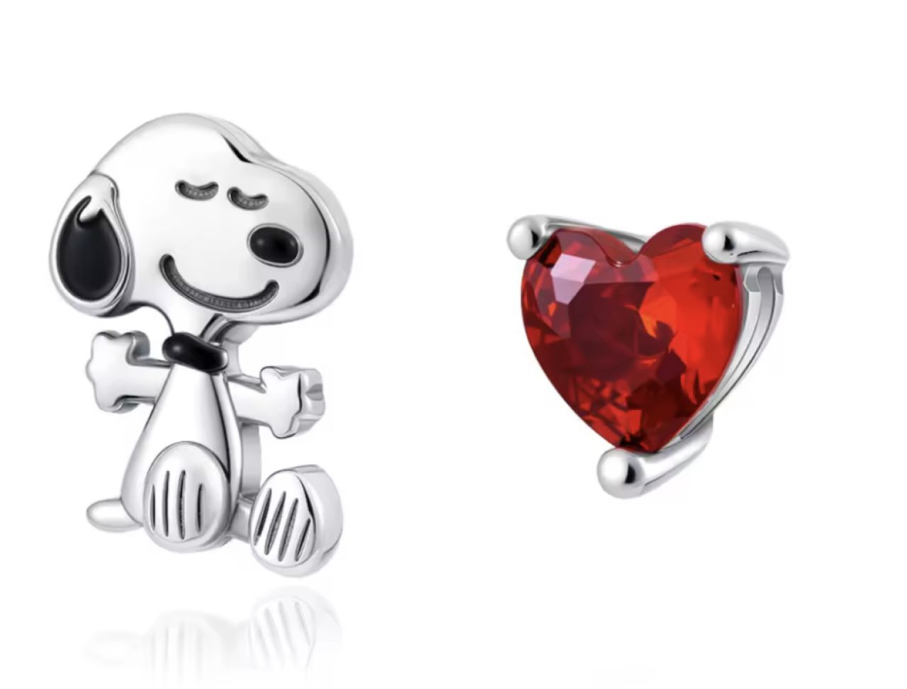 Tolle Peanuts Charms / Beads aus 925 Silber für eine Kette oder Pandoraarmband / Snoopy / Woodstock