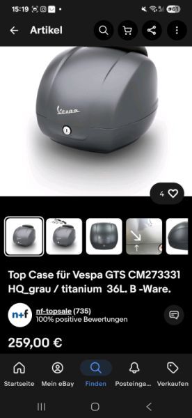 Topcase Vespa 300 GTS