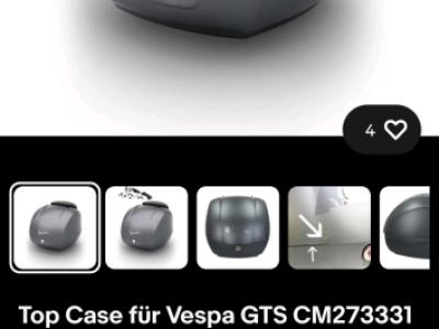 Topcase Vespa 300 GTS