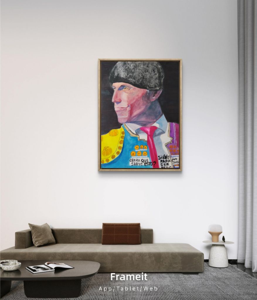 Torero filósofo, großformatiges Aquarell