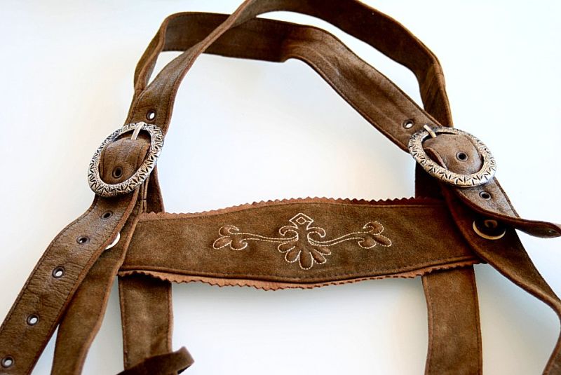 Trachten Lederhose - lang, Original Tiroler Madl & Bua Trachten, Tradition