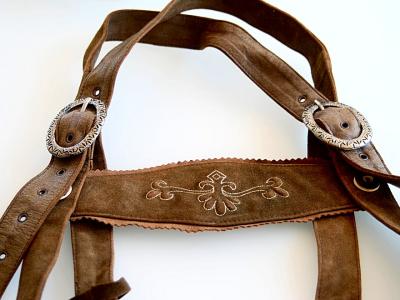 Trachten Lederhose - lang, Original Tiroler Madl & Bua Trachten, Tradition