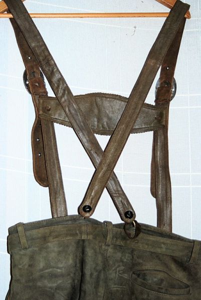 Trachten Lederhose - lang, Original Tiroler Madl & Bua Trachten, Tradition