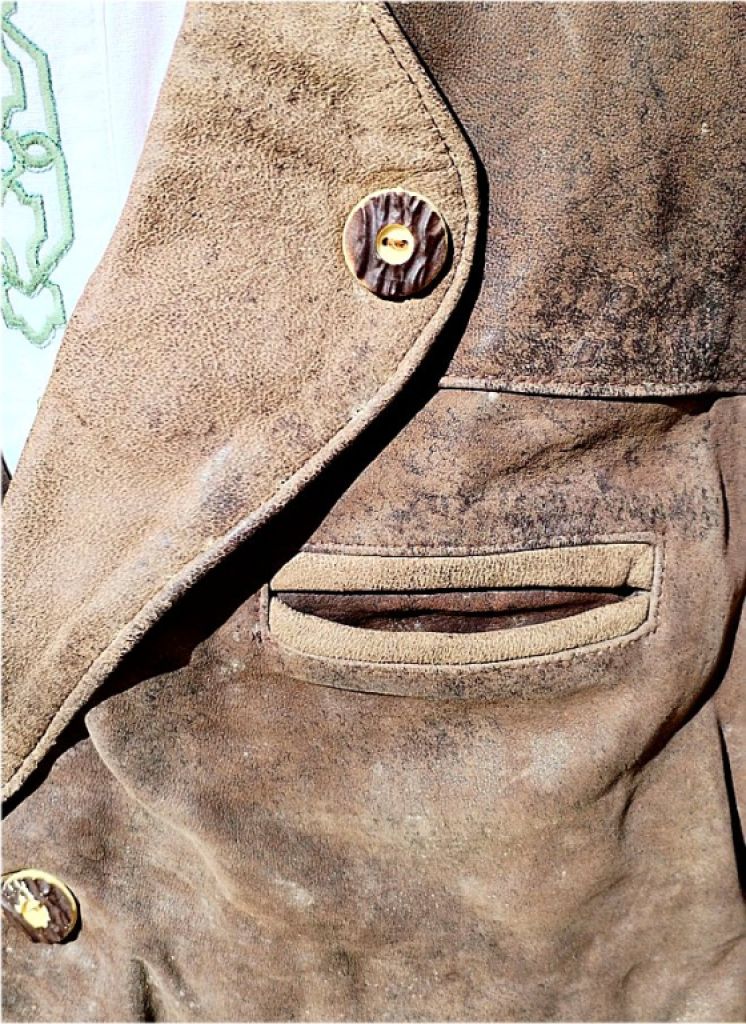 Trachtenmode Leder Weste von Birkhahn Mode & Tracht