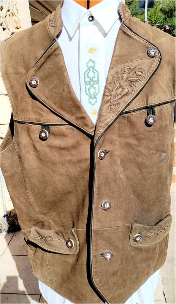 Trachtenmode Leder Weste von Landhaus C&A Naturally, Größe L