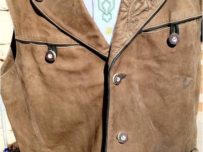 Trachtenmode Leder Weste von Landhaus C&A Naturally, Größe L