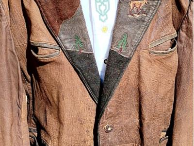 Trachtenmode Lederjacke, Leder-Sakko von Alphorn Trachtenmode