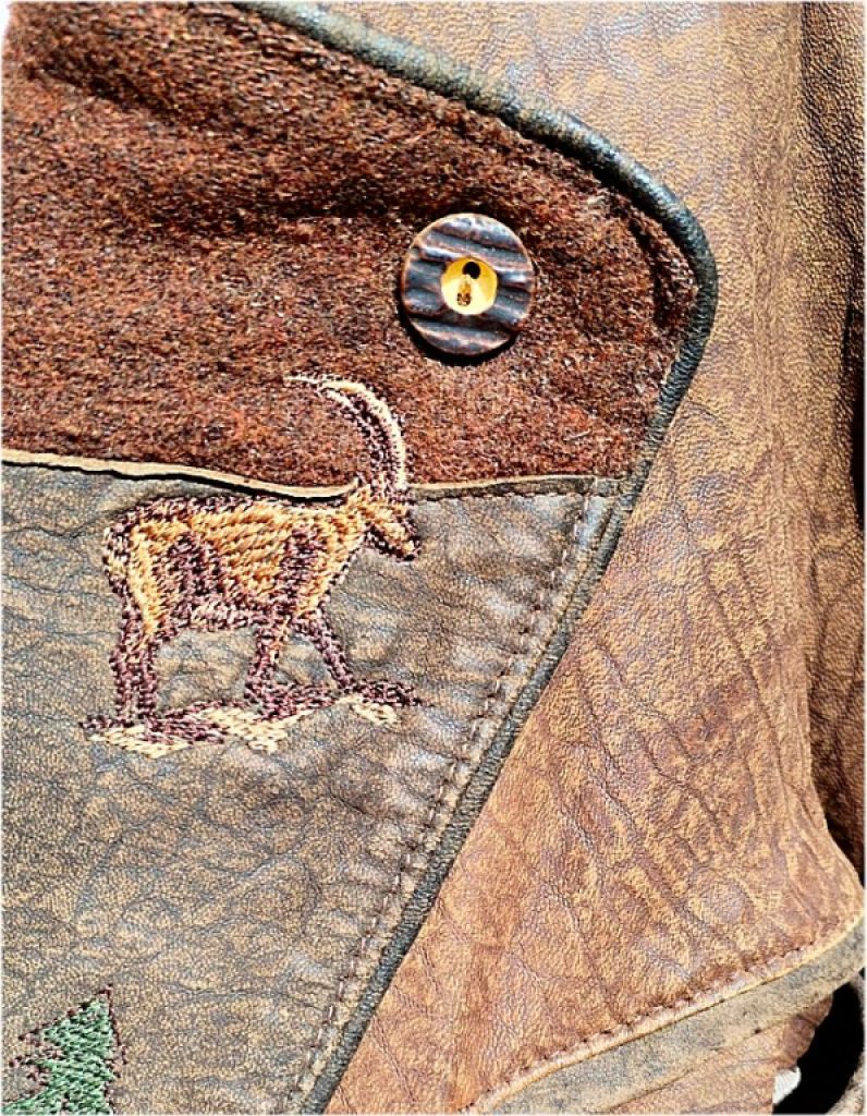 Trachtenmode Lederjacke, Leder-Sakko von Alphorn Trachtenmode