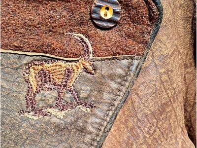 Trachtenmode Lederjacke, Leder-Sakko von Alphorn Trachtenmode