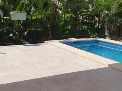 Traum Neubau Doppelhaus Hälfte mit Blick auf die Bucht von Palma in Sa Cabaneta unweit des Golfplatz