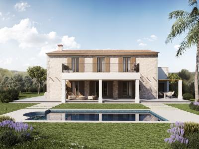 Traumfinca- Neubau - mit  5 SZ und vielen Extras bei Santanyi --- F 06 VK