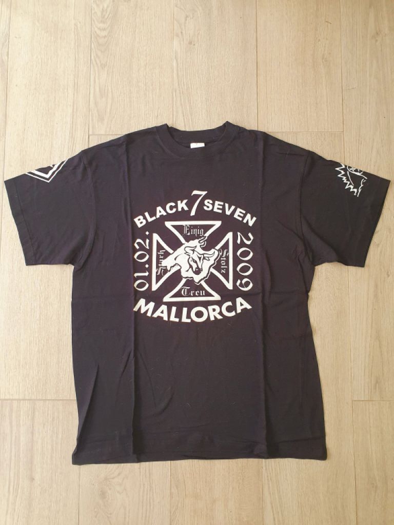 Tshirt BLACK 7 seven Mallorca / Size L !!! NEW  !!!