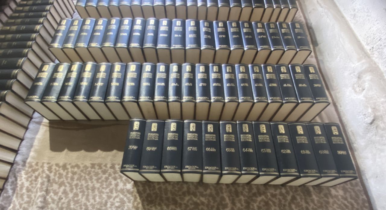 Enciclopedia universal ilustrada espasa/calpe de 118 tomos.