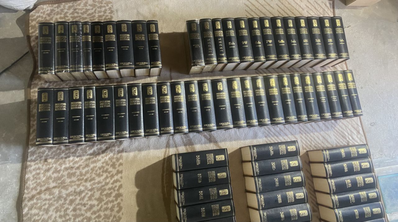 Enciclopedia universal ilustrada espasa/calpe de 118 tomos.