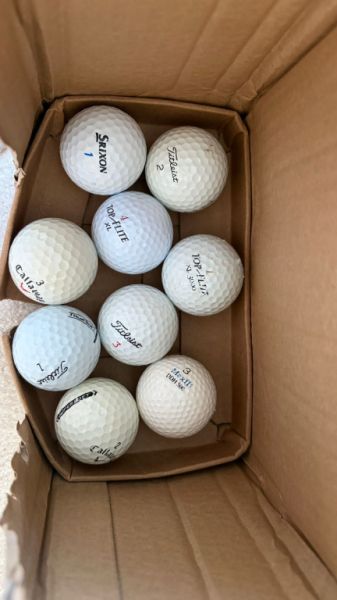 Selling 48 used golf balls