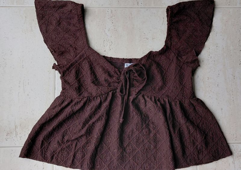 Verkaufe neue braune Bauernbluse, Größe M, H&M