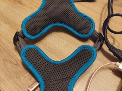 various dog clothes and accessories