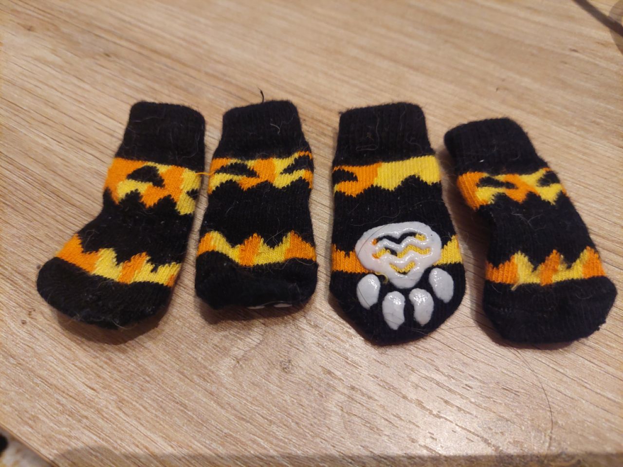 Verschiedene Hundekleidung und Accessoires