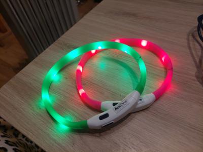 Verschiedene Hundekleidung und Accessoires