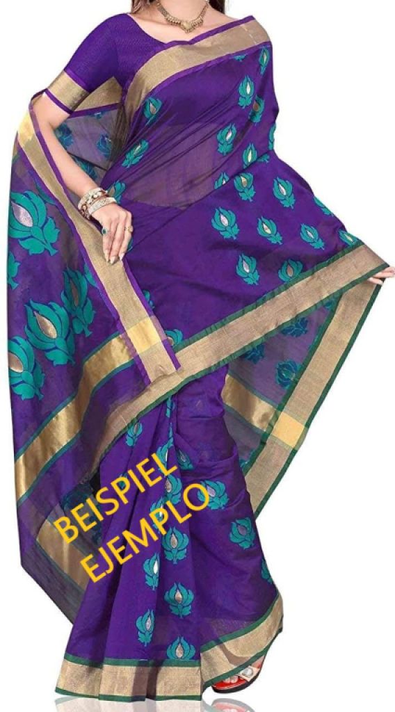 Various saris from Asian countries