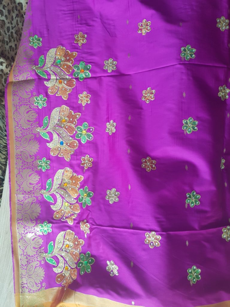 Various saris from Asian countries