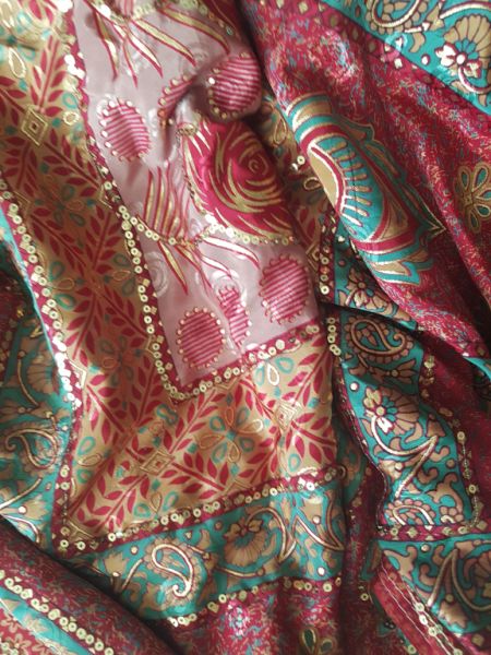 Various saris from Asian countries