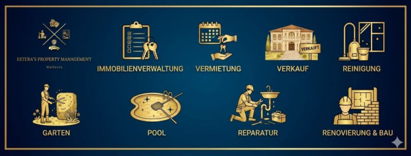Verwaltung, Vermietung & Verkauf - Reparatur, Renovierung & Bau ihrer Mallorca Immobilie