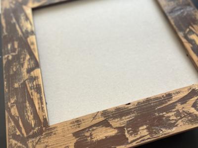 VILLA VATKU skandinavischer Bilderrahmen 43x43cm Braun