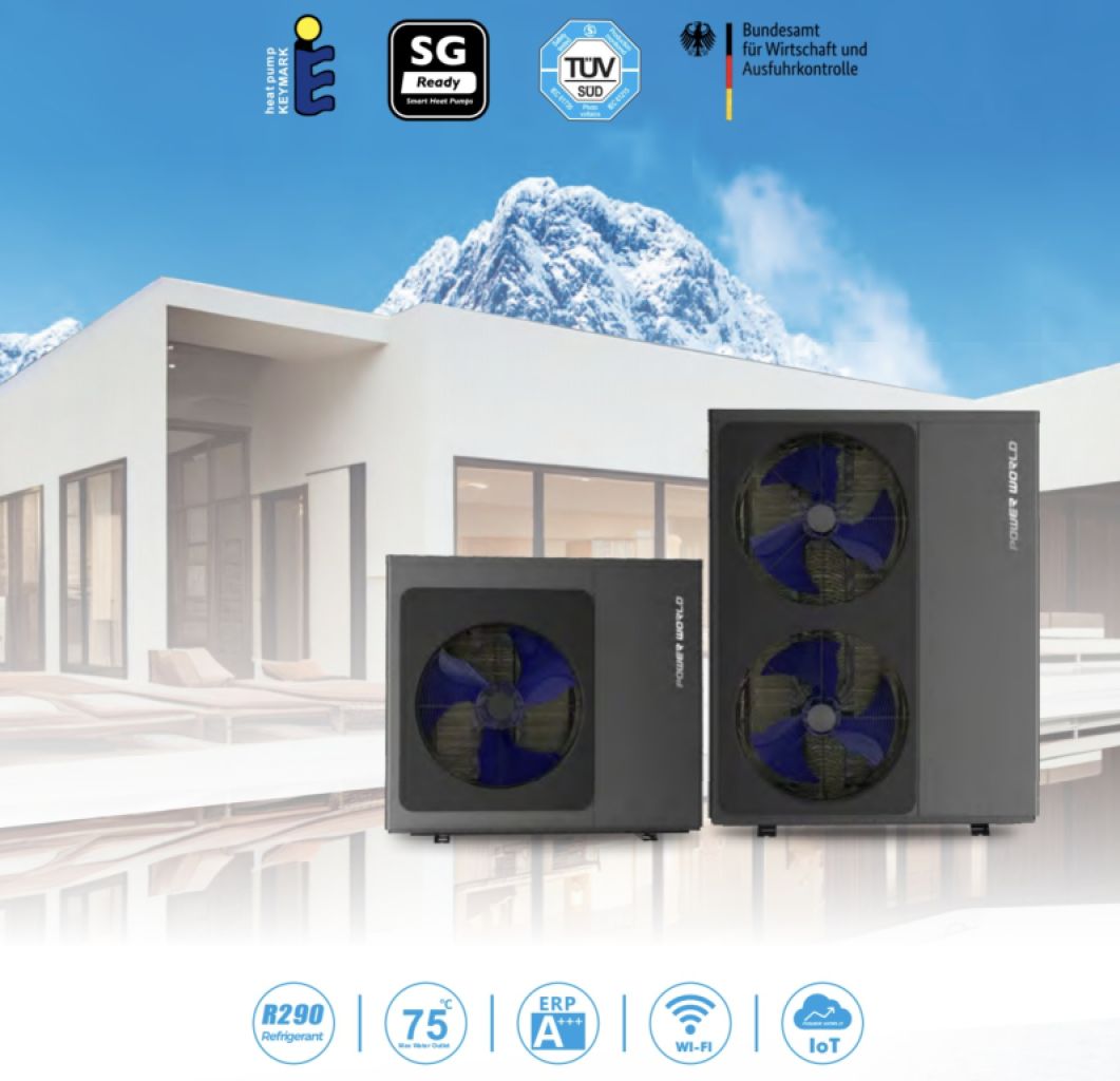 Instalación de bomba de calor calefacción piscina calefacción agua caliente aire acondicionado agua 