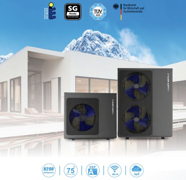 Instalación de bomba de calor calefacción piscina calefacción agua caliente aire acondicionado agua 