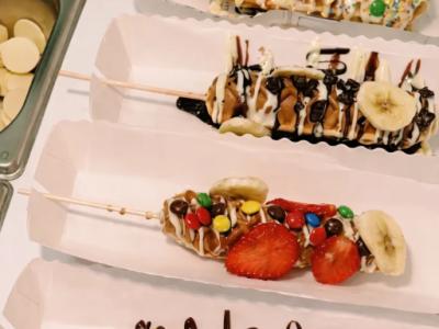 Waffelstation mit Toppings für Veranstaltungen