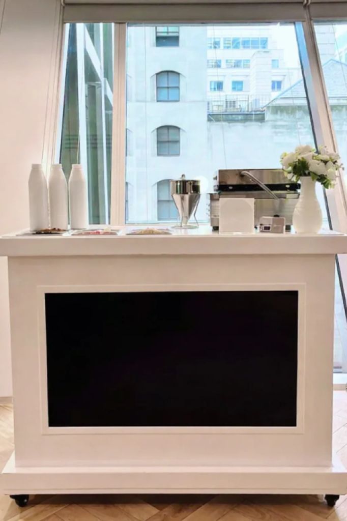 Waffelstation mit Toppings für Veranstaltungen