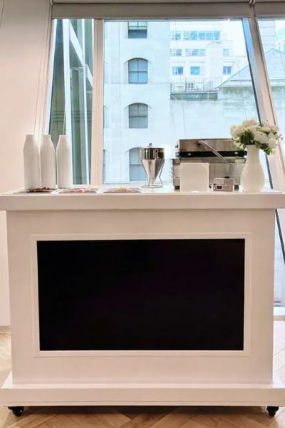 Waffelstation mit Toppings für Veranstaltungen