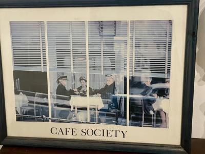 Wandbild Cafe Society